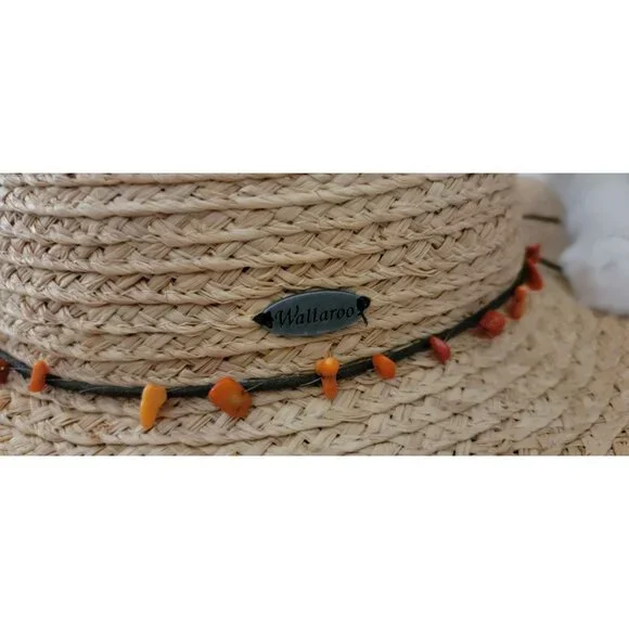 Wallaroo Hat Company Blair Raffia Sun Hat UPF 50+ Skin Cancer Foundation NWT - Picture 5 of 10